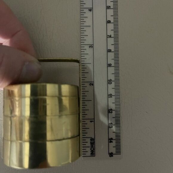 Vintage Brass Incense Burner Tower Ash Stamp Stackable with Handle - Picture 14 of 14